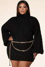 Load image into Gallery viewer, &quot;Little Black Number&quot; Curve Sweater Dress
