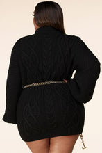 Load image into Gallery viewer, &quot;Little Black Number&quot; Curve Sweater Dress
