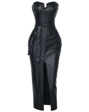 Load image into Gallery viewer, &quot; Get In Line&quot; Leather Dress
